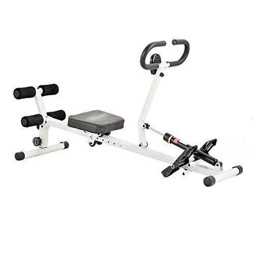 Image of Rowing Machine Folding Fitness Rower Adjustable Resistance with 10 Resistance Levels Quiet Slimming and Belly Fitness Equipment for Home Gym