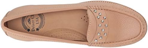 Driver Club USA Womens Genuine Leather Made in Brazil Louisville Loafer, blush grainy 10.5 M US | Image 4