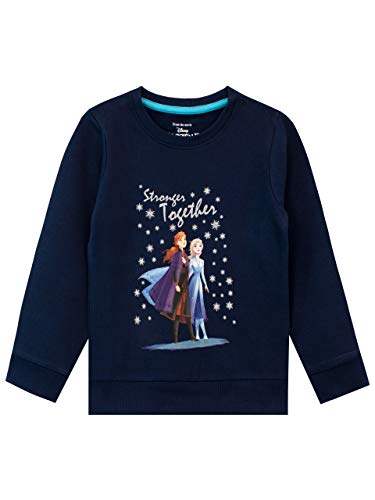 Disney - Sweat-Shirt - La Reine des Neiges - Fille - Frozen - Bleu - 7-8 Ans