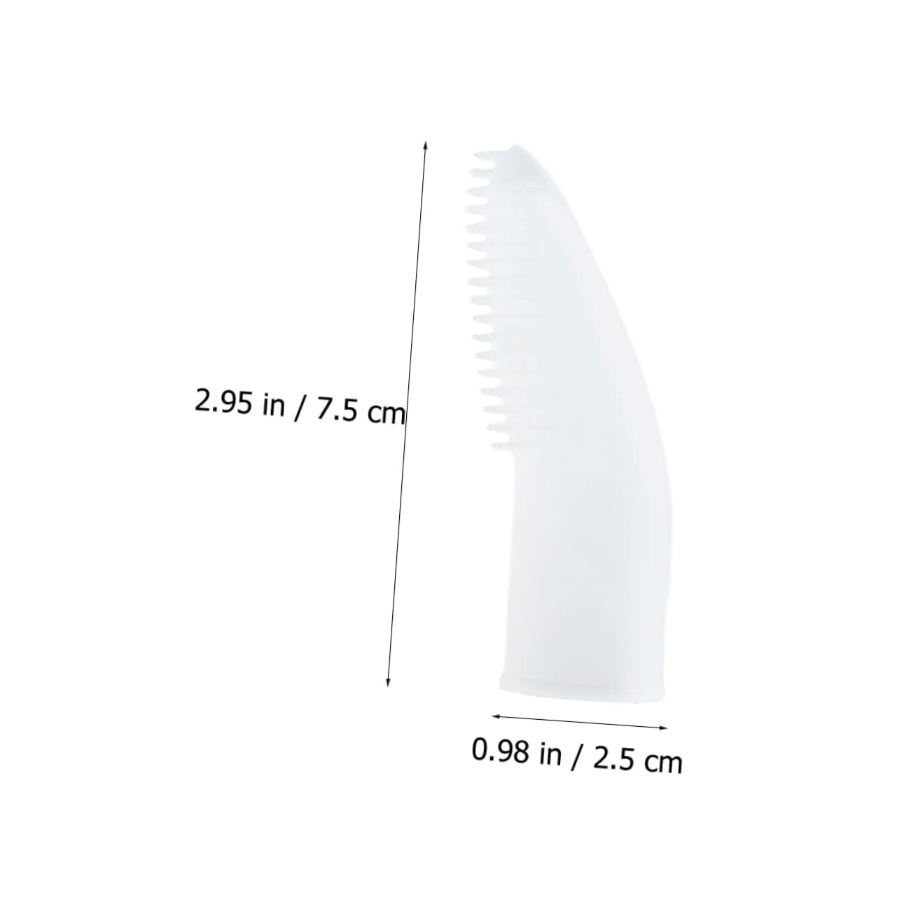 BESPORTBLE 4pièces Brosse à Dents Pour Chien Silicone Transparent Outil De Nettoyage Pour Animaux De Compagnie Facile à Utiliser Pour Hygiène Bucco- Chiens