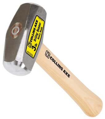 Collins 3 lb. Forged High Carbon Steel Head Drilling Hammer 10 in. L x 1.62 in. Dia.