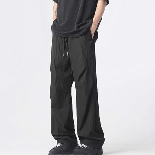 Mens Cargo Pants Baggy Cargo Joggers Casual Drawstring Trousers with Flap Pockets Hiking Pants Jogging Sweatpants2