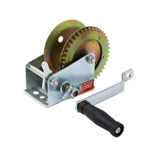 Winche manual con cable 1200 lbs para remolque miniatura 6