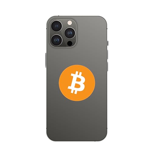 12 Pack Bitcoin Logo Sticker - BTC Bit Coin Crypto Vinyl Decal for Laptop Phone Car Small and Large (1" x 1" (12 Pack)) - Image 4