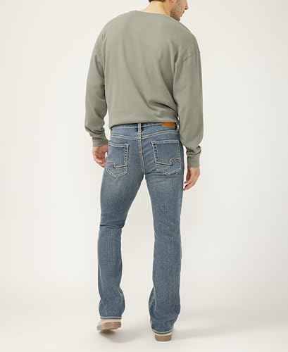 Image of Silver Jeans Co. Mens Jace Slim Fit Bootcut Jeans