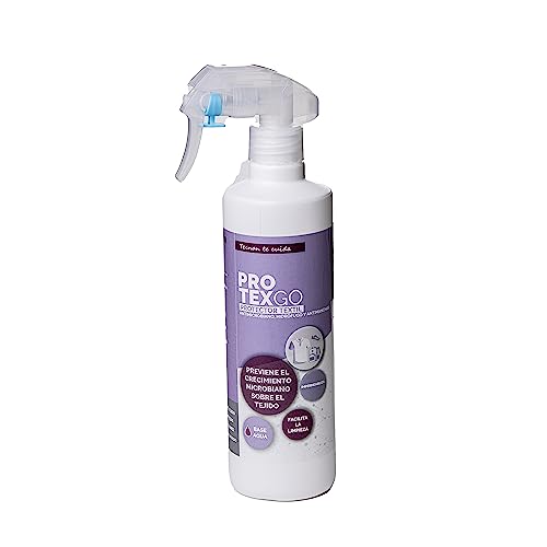 Protexgo - Impermeabilizante Textil Antimicrobiano para Sofás, Calzado, Ropa y Tapicerías. Incoloro. Spray 500ml
