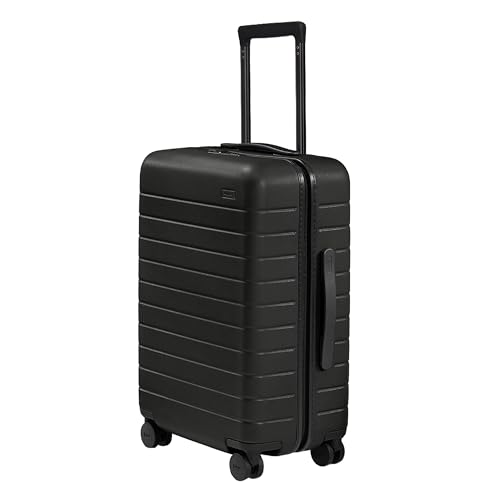 Away Bigger Carry-On Luggage - 23-Inch Lightweight Hardside Suitcase with 360° Spinner Wheels, Interior Compression System, TSA-Approved Lock - Jet Black