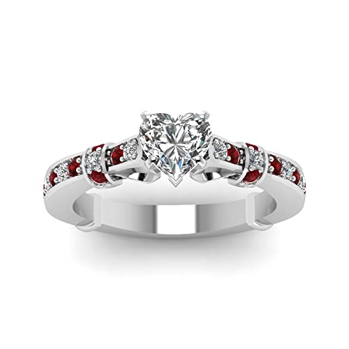 Bague en argent sterling cœur et pierre précieuse précieuse élégante