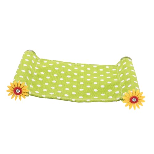 COLLBATH Parrot durmiendo en un Nido Cama Hamaca para pájaros Cockatiel Loro choza de periquitos Hamaca para pájaros Cama Colgante Hamaca Colgante para pájaro paño Verde Claro