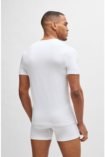 BOSS Herren R-Neck T-Shirt, 3er Pack Classic, White, M – Ansicht 8