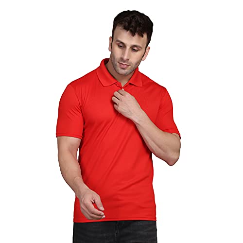 Image of INKKR Men's Combo Polo Neck Cotton Blend Solid T-Shirt (Pack of 2)