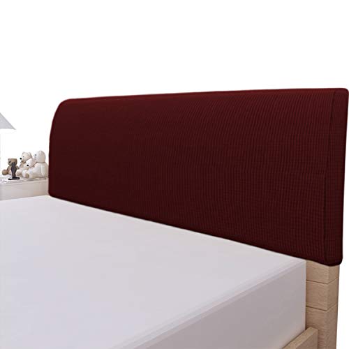 Easy-Going Stretch Bed Headboard Cover,Small Square Jacquard Headboard Slipcover, Dustproof Bed Head...