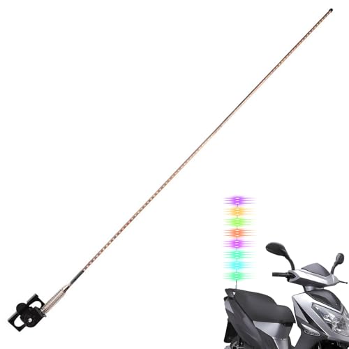 Duroecsain Fouets LED, fouets Lumineux pour Utv - Fouet d'avertissement 12 V/24 V pour Voiture | Lumières d'antenne LED de 21,6 Pouces, fouets d'antenne éclairés, lumière de freinage pour UTV, ATV,
