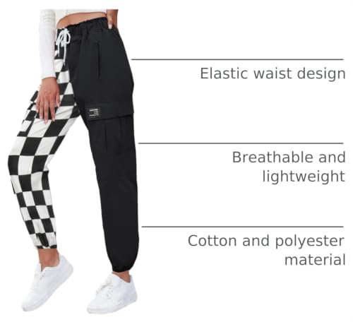 Image of SANGTREE Girls & Womens Drawstring Cargo Jogger Pants,3 Years - Women 3XL
