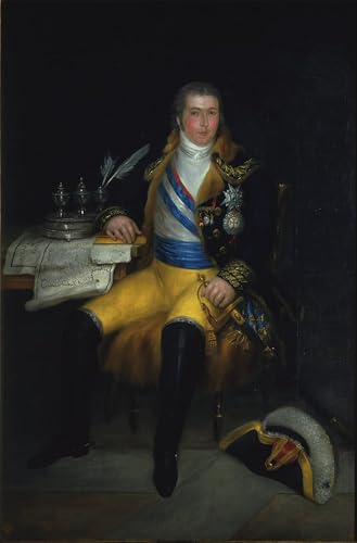 Cuadro de Don Manuel Godoy por Antonio Carnicero, pintura al óleo de 60x90cm para salón