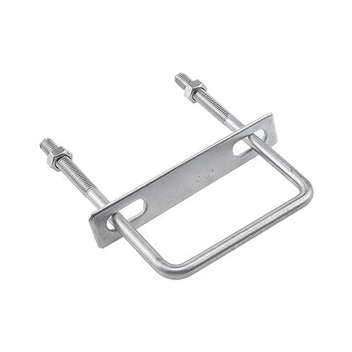 Image of 2pcs Hardware U Bolt Stainless Steel U Clamp U Bolt Brackets with Nuts and Plate 4 inch W x 6 L