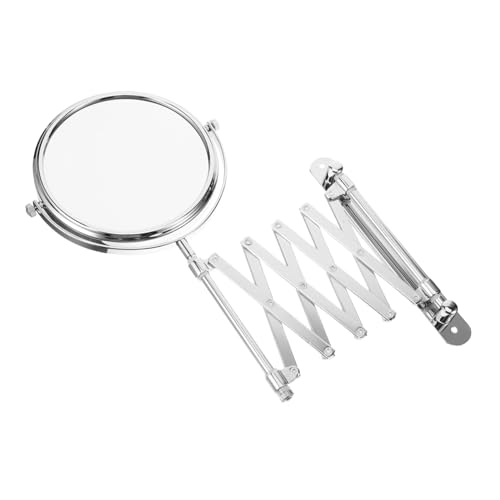 Miroir mural rond rétractable pour simplifier le maquillage