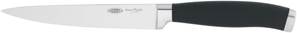James Martin 13cm Utility Knife - Carbon Stainless, Razor Sharp Blade, Anti-Slip Handle