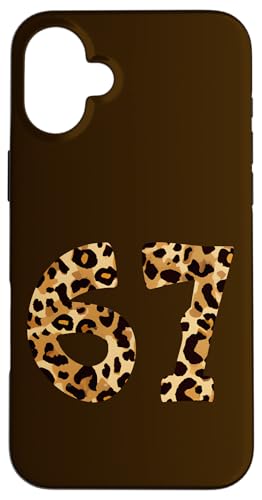 Six Seven Meme 6-7 Number, Gen Alpha Z 67 Leopard Print X}zP[X iPhone 16 Plus p