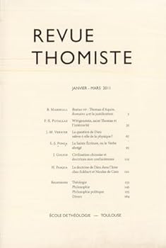 Paperback Revue Thomiste - 1/2011 [French] Book