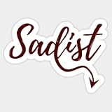 Stickers Vinyl BDSM Sadist Sadism Funny Devil Tail- Vinyl Stickers Laptop Decal Water Bottle Sticker Funny Sticker, Gifts Sticker…1087