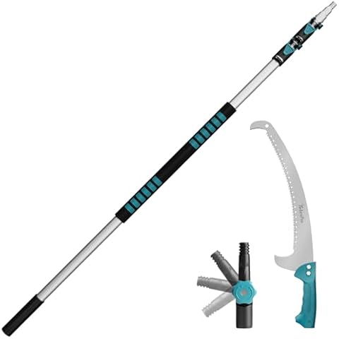 TelesPro 5-12FT Telescoping Extension Pole + Handheld Pruning Saw Cover
