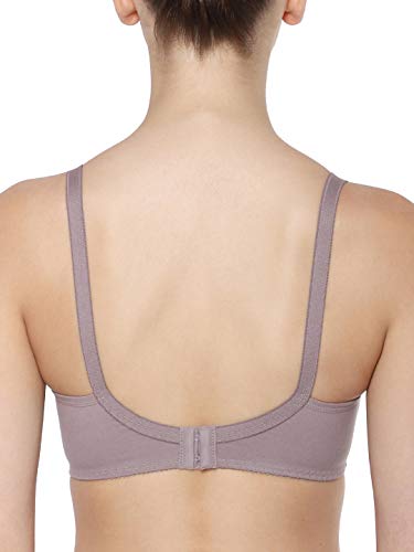 Image of Triumph Comfort Wireless Non Padded Everyday Women Cotton Bra Soft Breathable Cotton, Cut‑n‑Sew Cups 3 /4 Coverage, High Center Bridge Lace Trim & Bow Daily Comfort, Natural Shape Pack Of 1