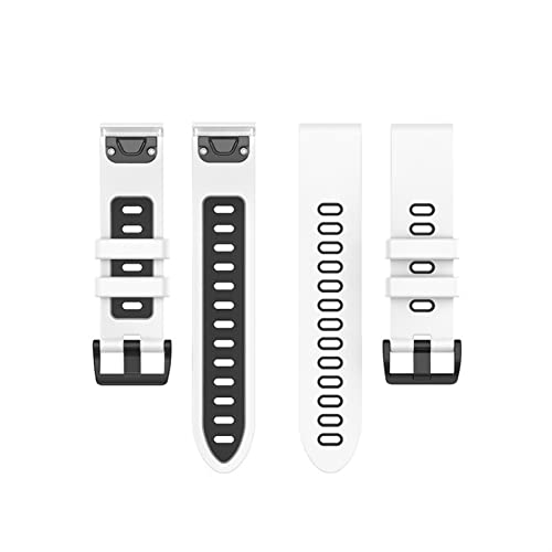 Bracelet de montre en silicone 22 mm anti-transpiration pour remplacer votre fixation Garmin cassée