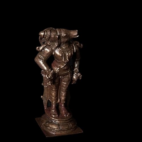 Image of Copper Idols India,6 inches, Handmade Copper 3.6 inch, 220 Grams, Patina Antique Finish, Pack of 1 Piece