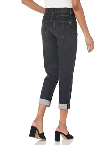 Petite Black Cuffed Girlfriend Jeans by Democracy2