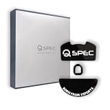 QSPEC マウスソール レイザー RAZER Viper V3 Pro用/Viper V3 Pro SE用 ゲーミングマウス ワイヤレス スーパーラウンドエッジ加工 (RAZER Viper V3 Pro用,Viper V3 Pro SE用, FUJI_BLACK(ガラス素材))