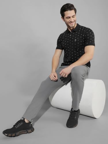 Image of Dollar Cotton Rich Fabric Printed Men's Polo T-Shirt | All-Over Prints | Embroidery Logo Branding on Pocket | Wide Array of Attractive Colours & Prints