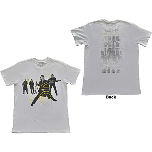 T-Shirt U2 Live Action Rock Off anti-déformation et confortable en taille Medium