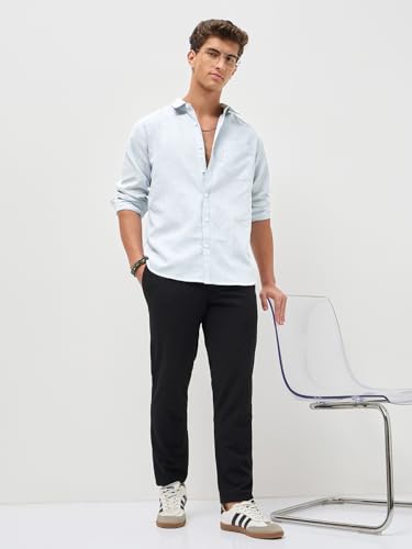 Image of Urbano Fashion Men's Cotton Full Sleeve Regular Fit Casual Striped Shirt