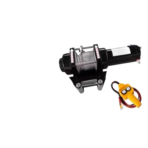 Winch eléctrico 4500 LBS 12V con control remoto inalámbrico miniatura 2
