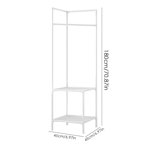 Design peu encombrant pour ce porte-manteau d'angle pliable en métal - 8