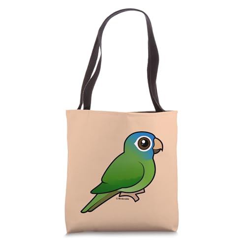 Cute Cartoon Blue-crowned Conure Birdorable Parakeet Bird Tote Bag