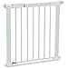 Safety 1st Flat Step Barrera escalera para bebés, niños y perros, Puerta de seguridad con Barra inferior muy delgada reduce el riesgo de tropiezos, color blanco