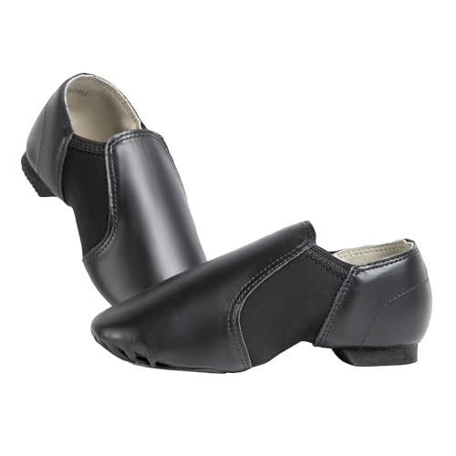 Slip-on Jazz Shoes Leather Dance Shoes for Kids2
