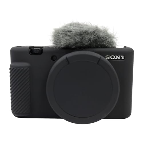 Easy Hood \j[ ZV-1 ZV1 ZV 1 Vlog JpJ P[XA O\ȃY Jo[ׂ̍K̏_炩VR[̕ی DSLR ̃J̔tĂJ Jo[ {fB (ubN)