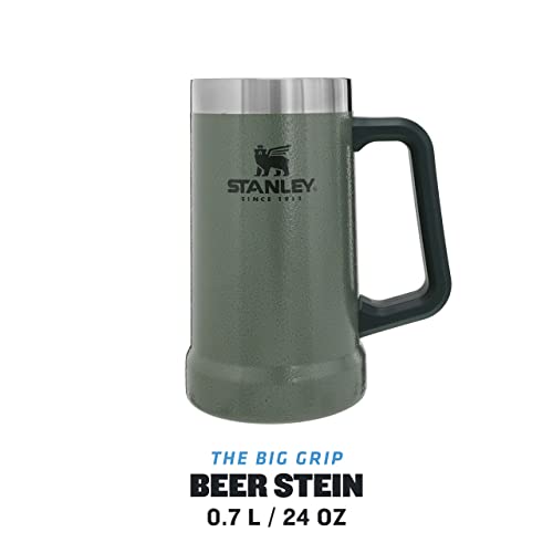 Stanley Classic Vacuum Stein 0.7L Hammertone Green - Houdt bier 7 Uur Koud - Bierpul van roestvrijstaal - Dubbelwandige Isolatie - Lekvrij - Vaatwasserbestendig - Image 3