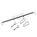 Spreader Bar Adjustable 23.5inch-31.5inch Stainless Steel Bar Body-Building Product Home Gym (Black)