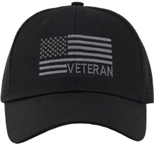Image of TSSGBL USA Flag Trucker Hat - OSFM & XXL Big Head Fit, Adjustable Mesh Snapback American Patriotic Baseball Cap