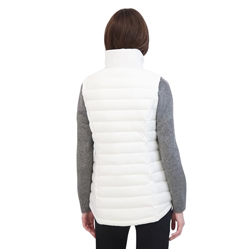 Image of Nautica Women's Stretch Puffer Vest - Water-resistant Transitional Outerwear Layer With Detachable Hood