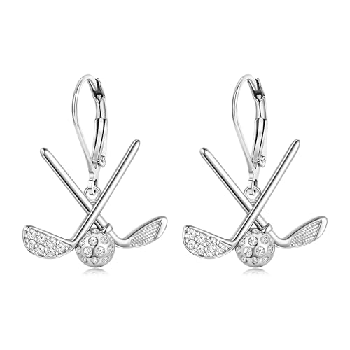 TALYKONG Golf Earrings for Women Golf Club And Ball Dangle