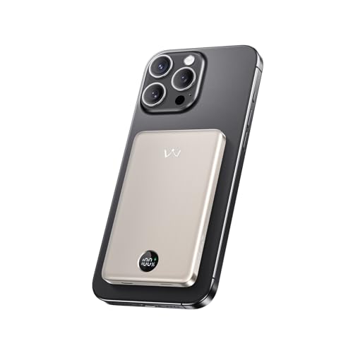 iWALK Magnetic Portable Charger, 5000mAh Ultra-Slim Power Bank