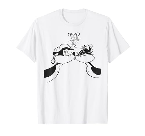 Image of Pepe Le Pew Xmas Kiss T-Shirt