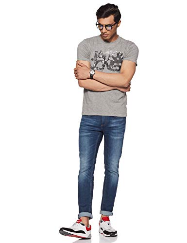 Image of Amazon Brand - Inkast Denim Co. Men's Slim Straight Fit Stretchable Jeans (IN-SS-114 MEDIUM BLUE 38)