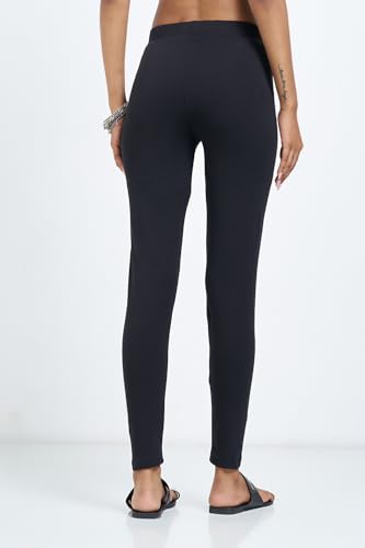 Image of Rangmanch by Pantaloons Women's Cotton Stretch Bottoms | Skinny Fit | Mid Rise Waist | Ankle Length