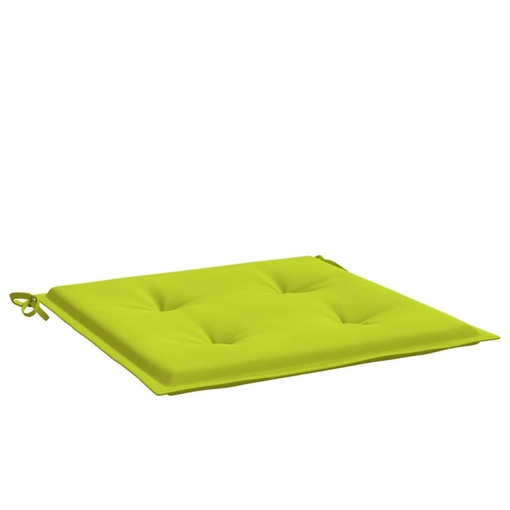 Juego de 6 cojines para silla de jardín, color verde brillante, 40 x 40 cm, tela Oxford, para exterior, interior, sofá, para jardín, balcón, salón